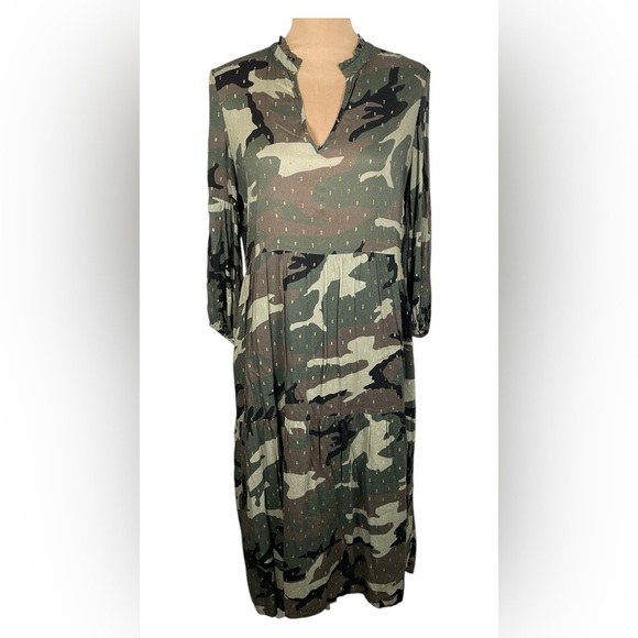 Vilagallo CAMOUFLAGE Dress Size 8 - Picture 2 of 7